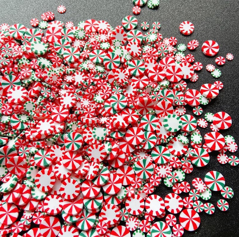 EHOPE Fake Sprinkles Fake Christmas Sprinkles Fake Candy Sprinkles Polymer Clay Sprinkles Polymer Sprinkles Christmas Polymer Clay Slices for Nail Art DIY Crafts Cake Phone（Christmas-120g-10 Styles） - Image 5